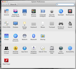 System Preferences in OS X
